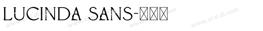 Lucinda Sans字体转换